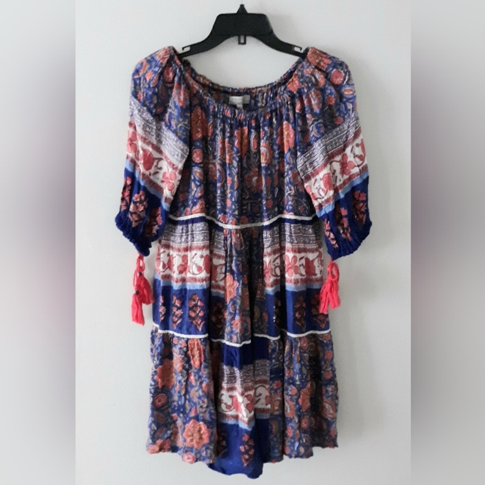 World Market Anthropologie Fall Transition Western Boho Chic Dress